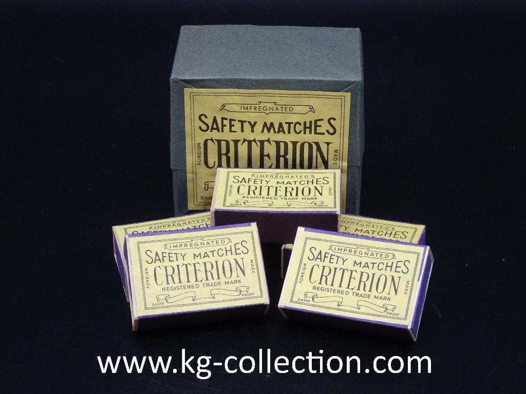 Amerikaans/Britse Criterion Safety Matches wo2, Ophalen of Verzenden, Overige soorten, Overige typen