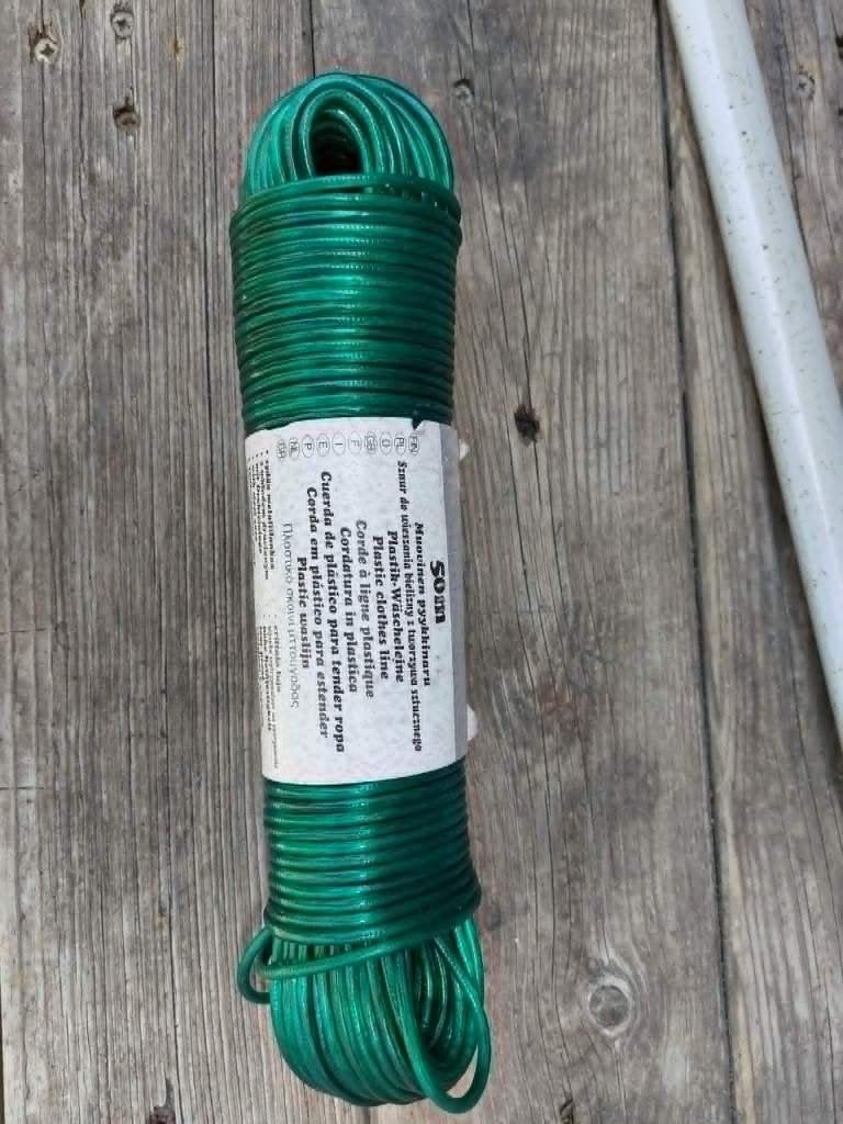 Waslijn 50 meter met stalen kern - extra sterk en, Tuin en Terras, Ophalen, Nieuw
