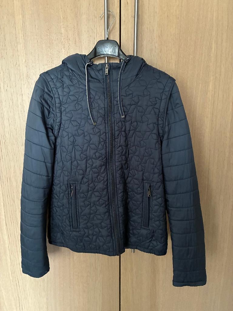 Esprit edc korte winterjas met zachte binnenlaag maat S, Taille 36 (S), Enlèvement, Porté, Bleu