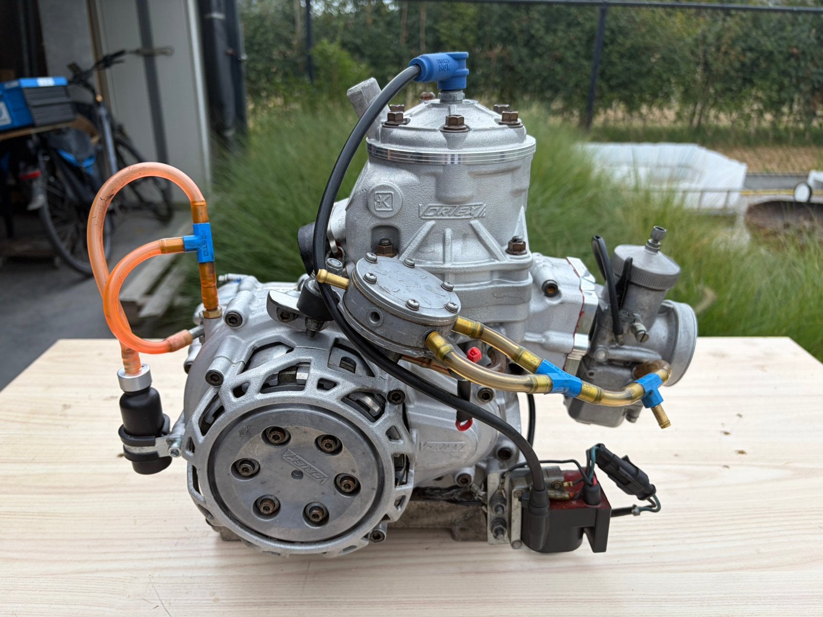 Vortex rkz motor + uitlaat (karting), Ophalen