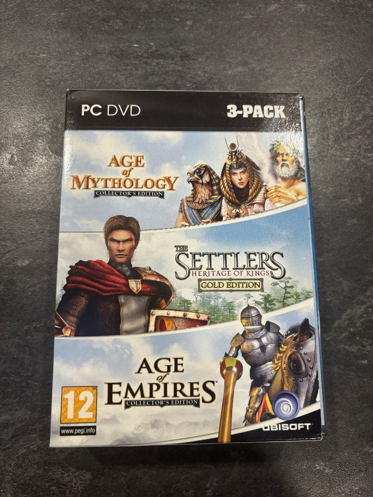 PC game 3-pack Age of Empires Settlers, Games en Spelcomputers, Ophalen of Verzenden, Gebruikt