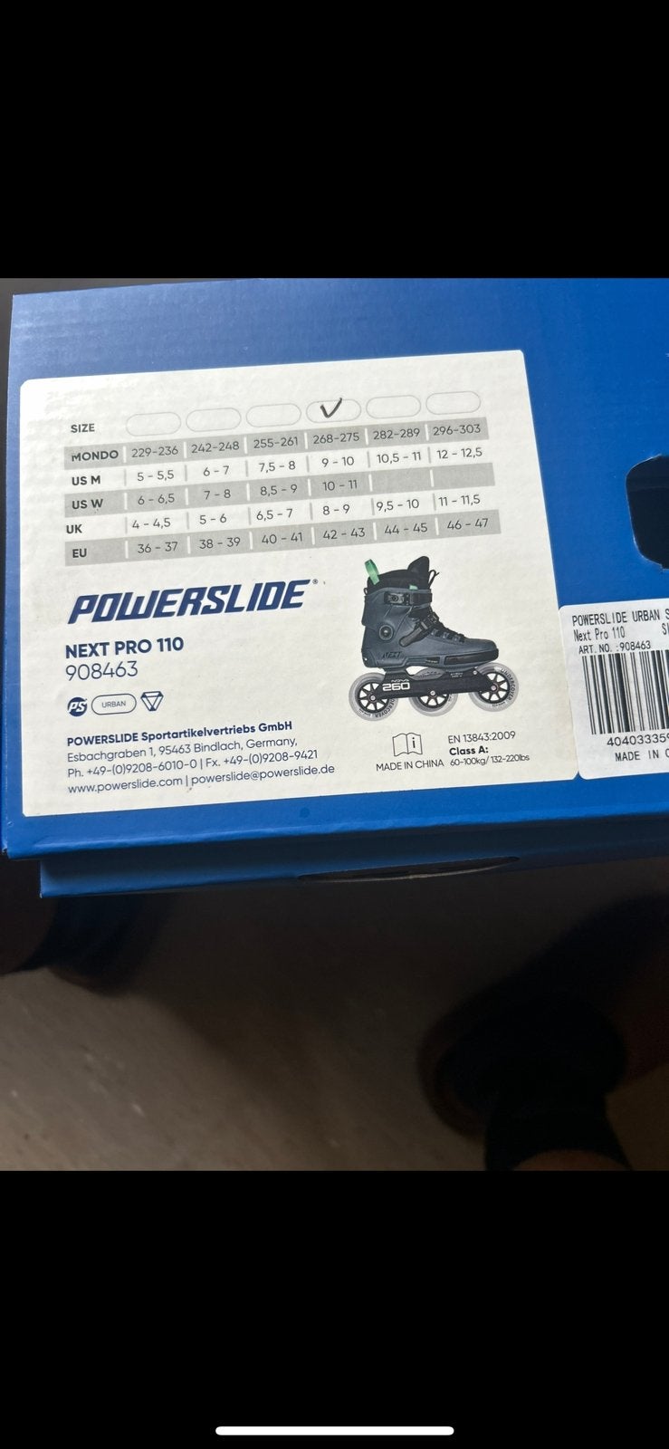 Powerslide NEXT PRO 110, Ophalen, Zo goed als nieuw