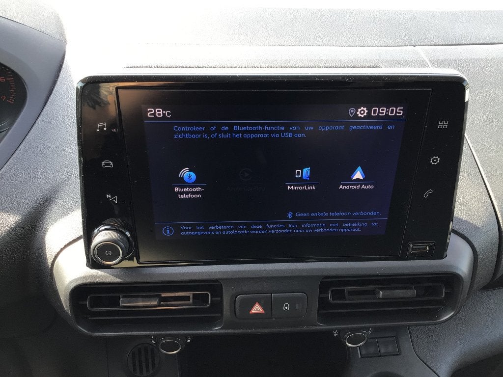 peugeot partner 100pk 2023 60000km 3plaatsen 12750e ex, Autos, 100 kW, Achat, Euro 6, Entreprise