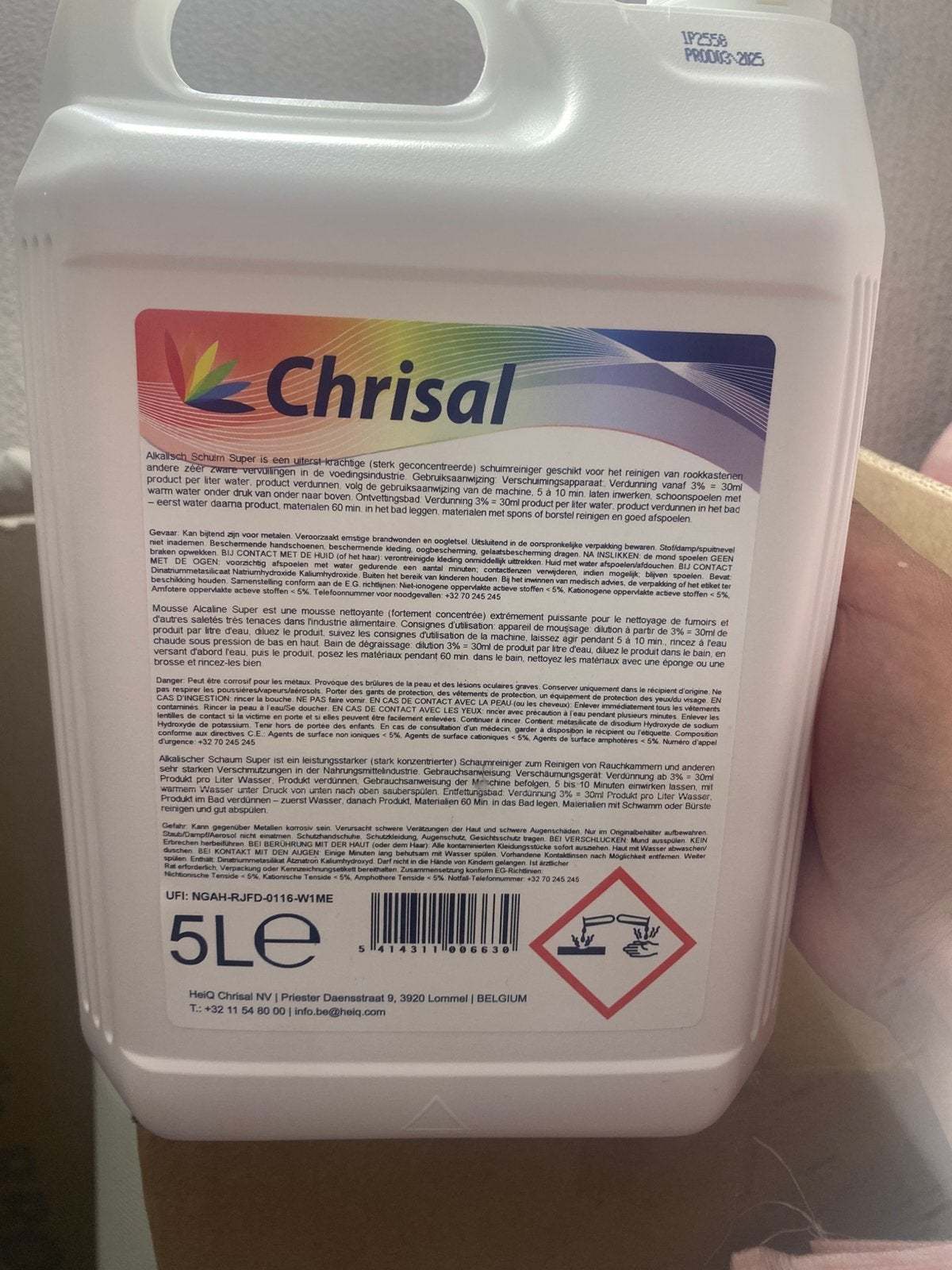 Chrisal Alkalisch Schuim Super, Maison & Meubles, Produits de nettoyage, Enlèvement, Produit de nettoyage