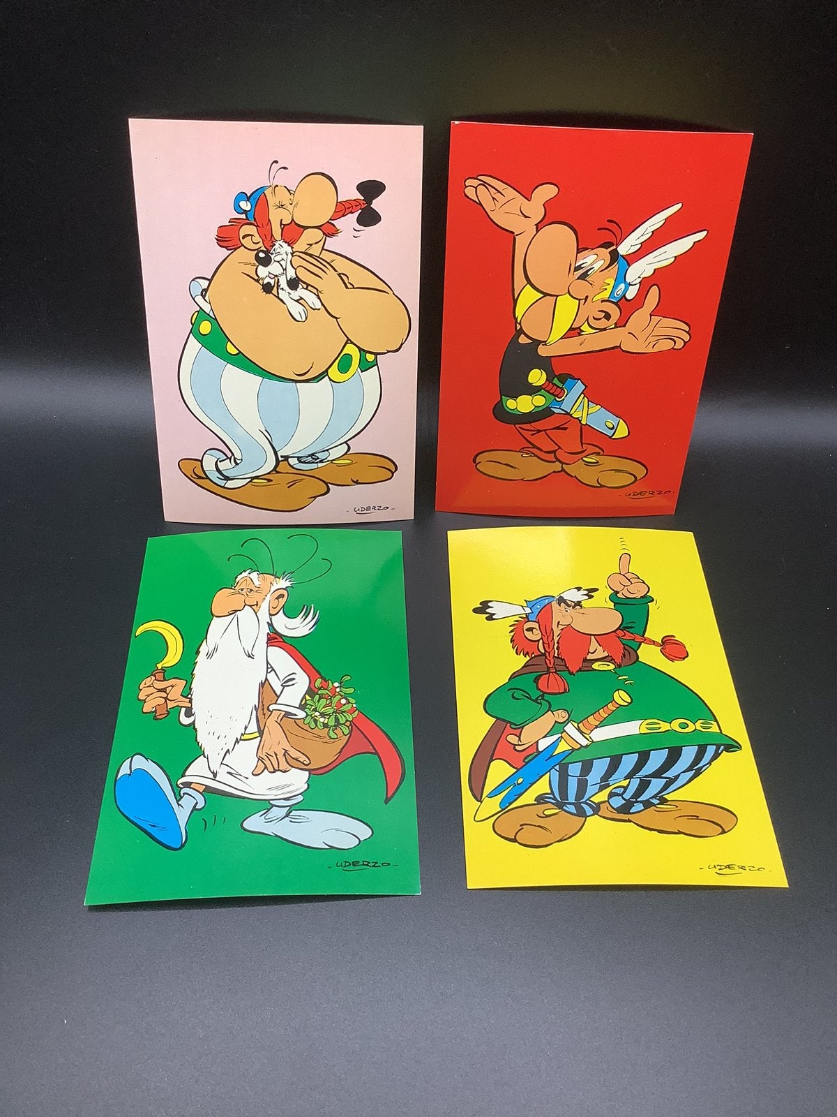 4 cp BD Astérix et Obélix Iglo 1969, Enlèvement ou Envoi, Astérix et Obélix, Comme neuf