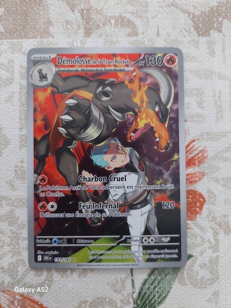 Pokémon - Rivalités Destinées - Démolosse de la Team Rocket, Ophalen of Verzenden, Zo goed als nieuw, Losse kaart