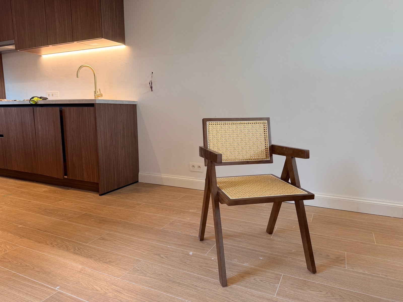 NIEUW 6 Rotan eetkamerstoelen walnoot, Ophalen, Nieuw