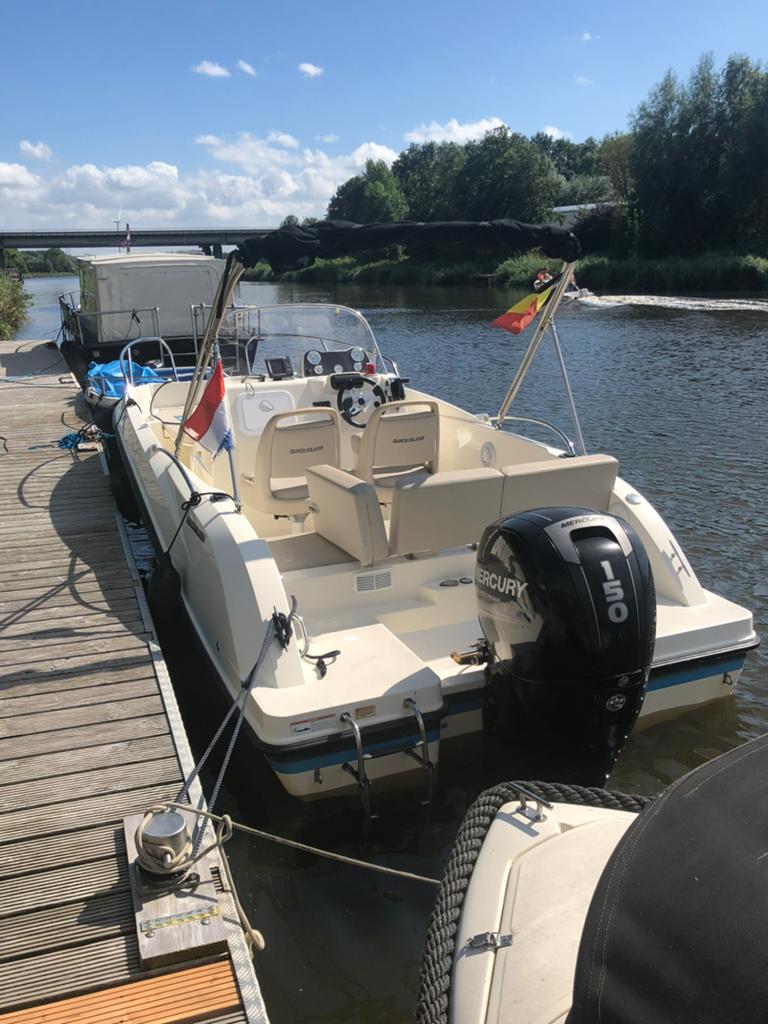 Quicksilver 605 activ 150hp Mercury, Watersport en Boten, Vis- en Consoleboten, Quicksilver, Ophalen