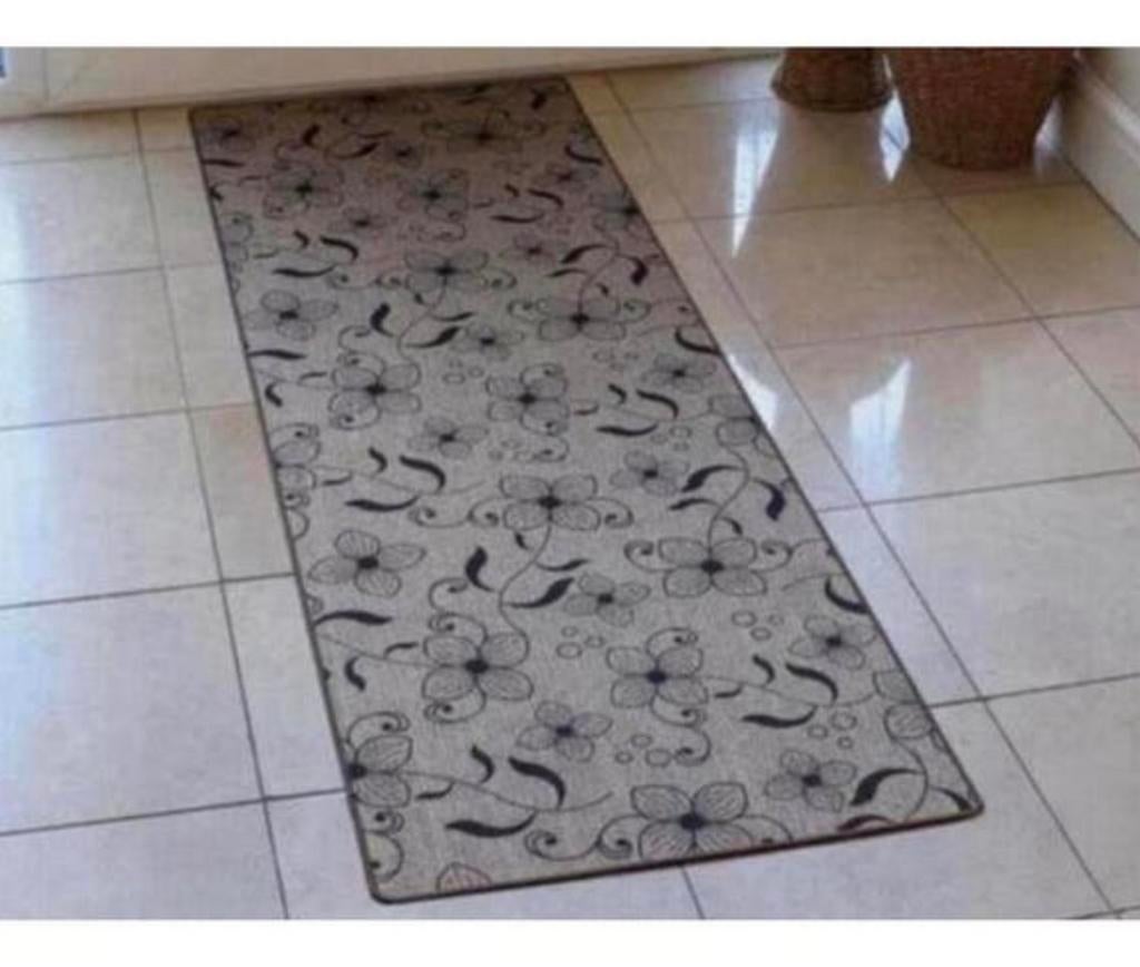Deurmat mat XL bloemen bloem Beige Bruin 150 X 50 CM lang, Tuin en Terras, Deurmatten, Nieuw, Droogloopmat, Schoonloopmat, Binnen