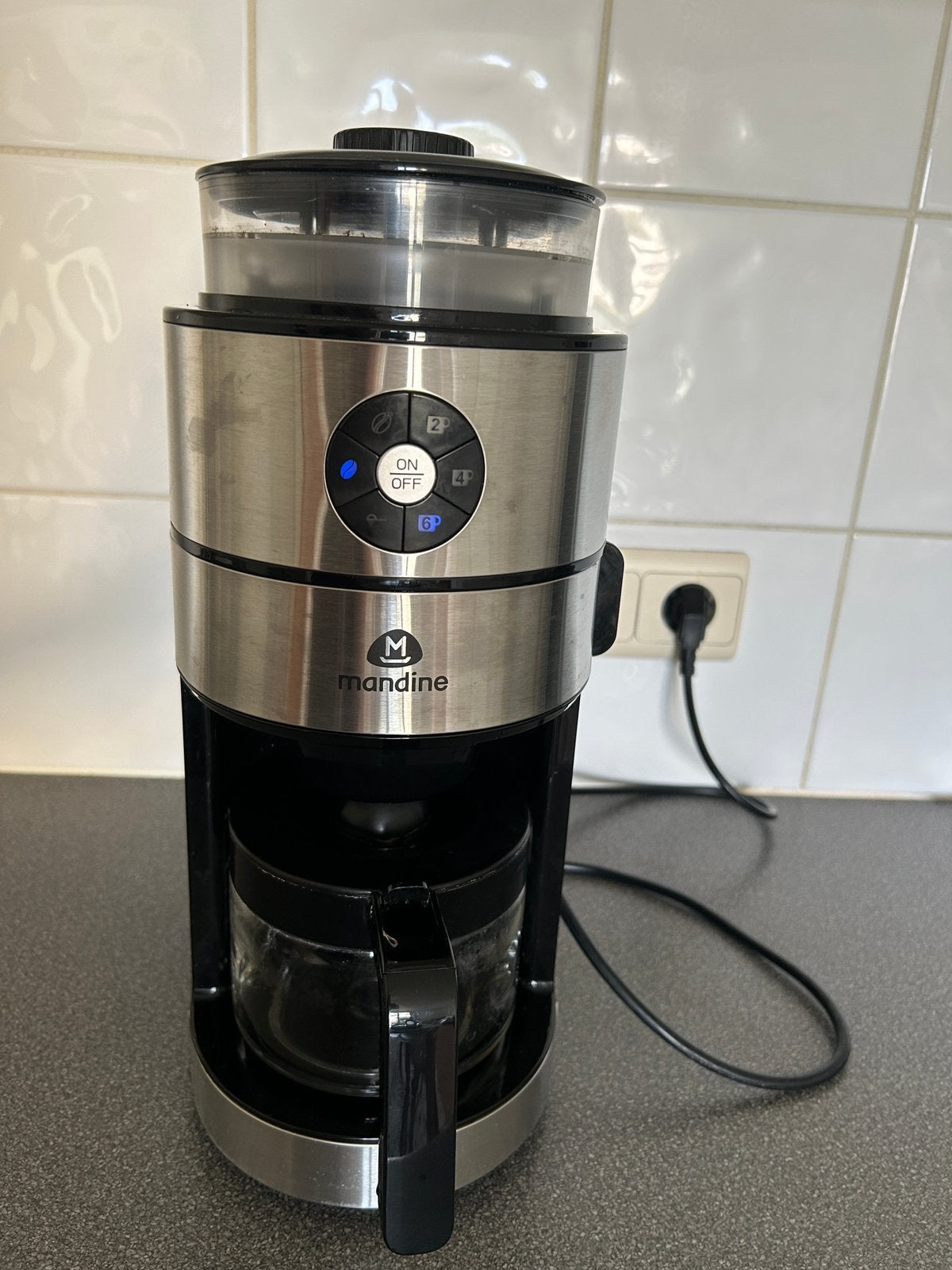 Cafetière avec broyeur intégré, Ophalen, Afneembaar waterreservoir, Gebruikt, Koffiemachine