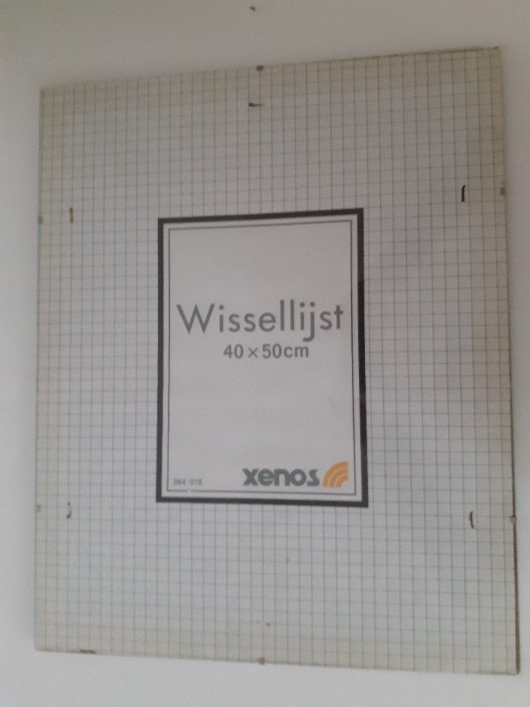 Fotolijst* 40 x 50, wissellijst, Gebruikt, Hangend, Ophalen of Verzenden, Wissellijst