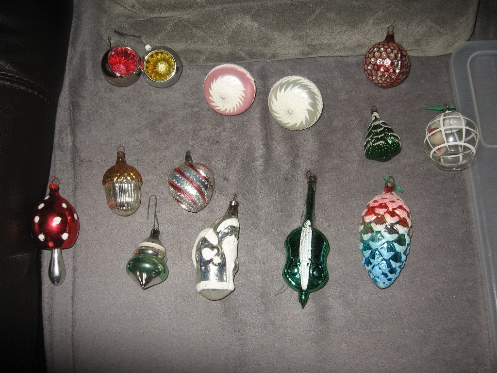 lot oude Kerstballen jaren '50 retro, Ophalen, Huis en Inrichting