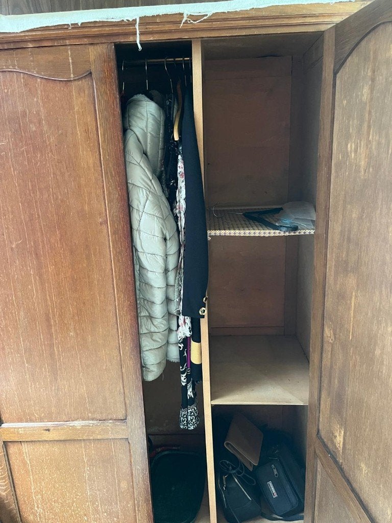 antieke kast, Huis en Inrichting, Kasten | Kleerkasten, Ophalen, Met deur(en), Gebruikt, 100 tot 150 cm
