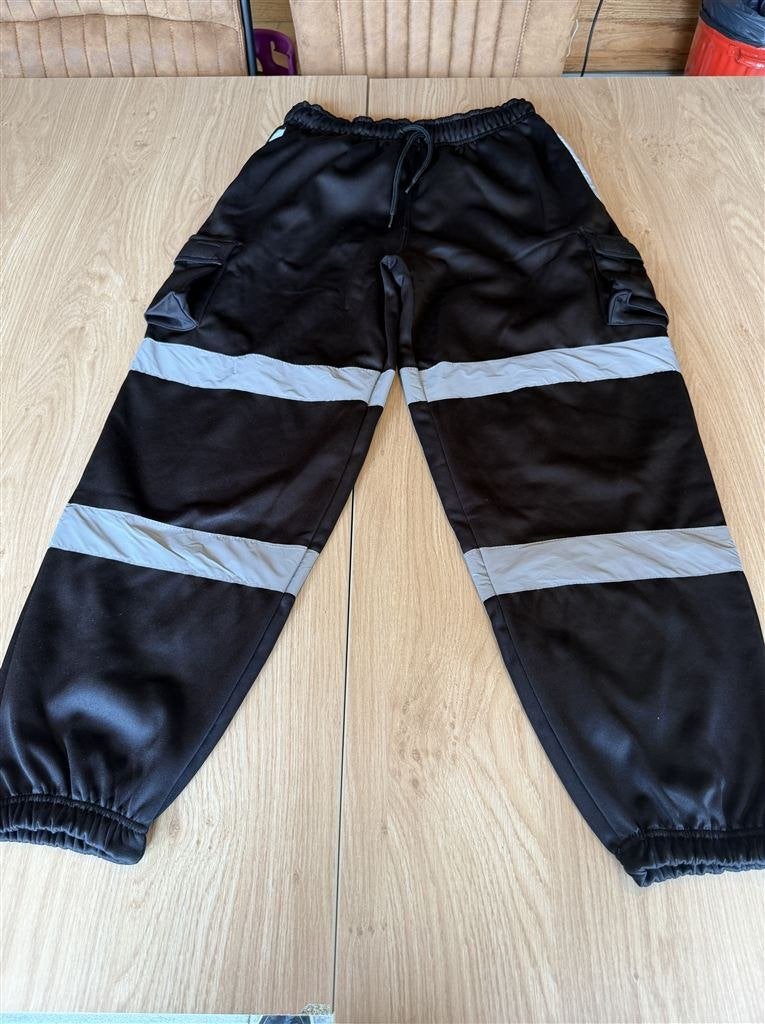 Zwarte Werk-/Joggingbroek XL met Reflectiestrepen, Ophalen of Verzenden, Nieuw