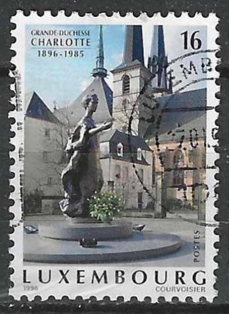 Luxembourg 1996 - Yvert 1338 - Charlotte de Luxembourg (ST), Envoi, Luxembourg, Affranchi
