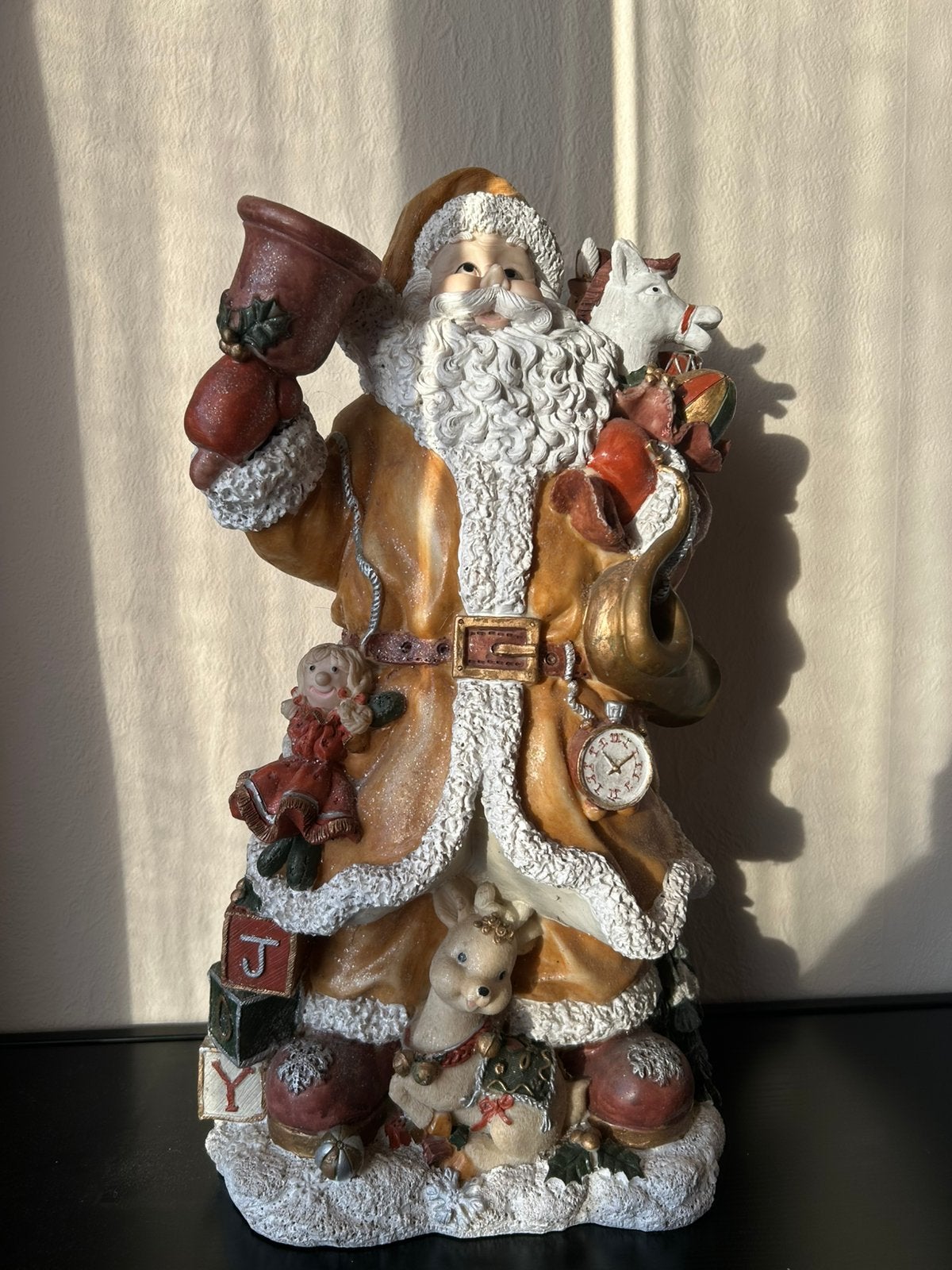 Vintage stenen Kerstman van 50 cm groot, Ophalen of Verzenden, Zo goed als nieuw
