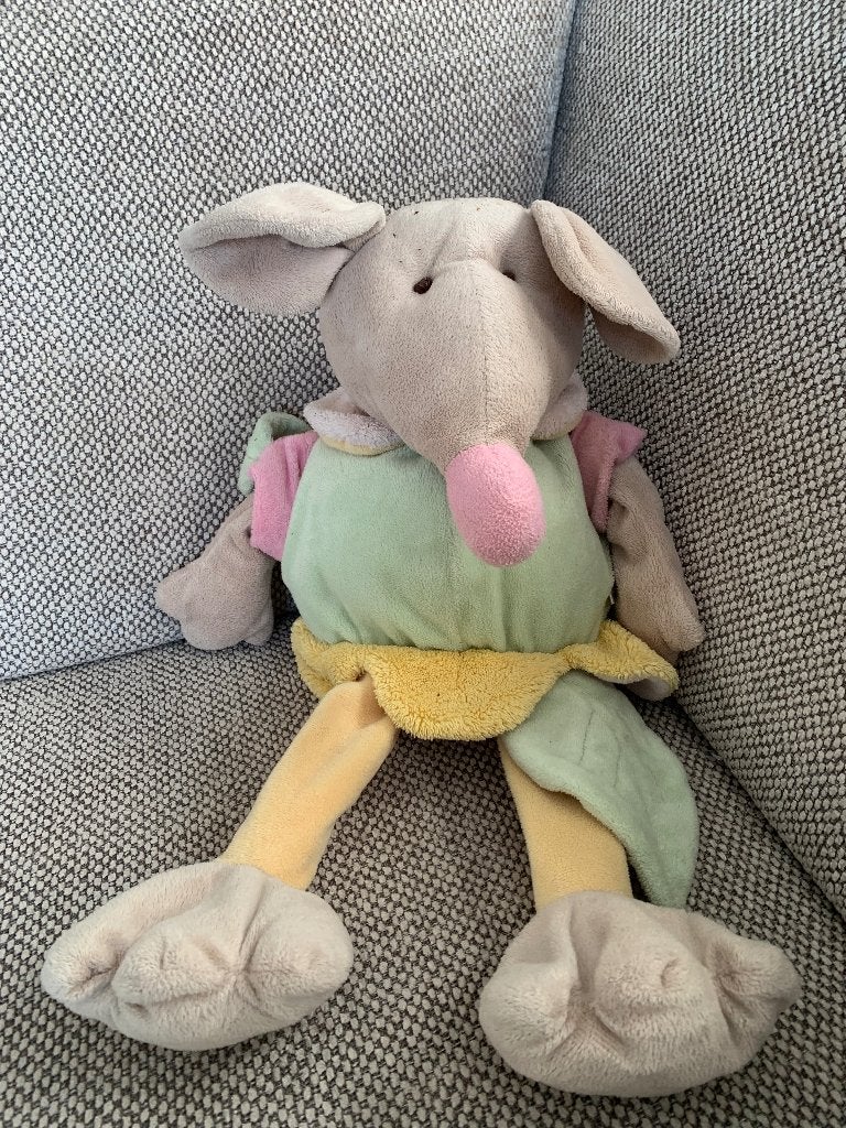 Lieve zachte knuffel  – in goede staat, Enfants & Bébés, Jouets | Peluches, Enlèvement ou Envoi, Utilisé, Vert, Éléphant