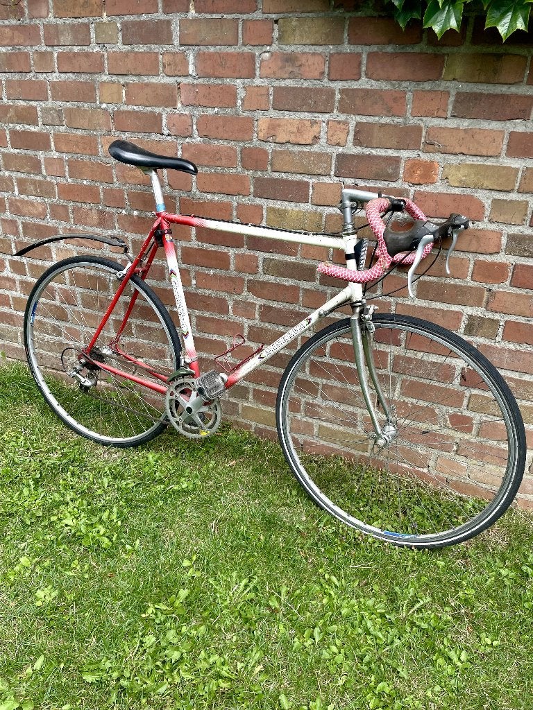 Vintage Retro Minerva koersfiets Shimano + biopace - maat 60, Autres marques, 10 à 15 vitesses, Frein sur jante, 57 à 61 cm