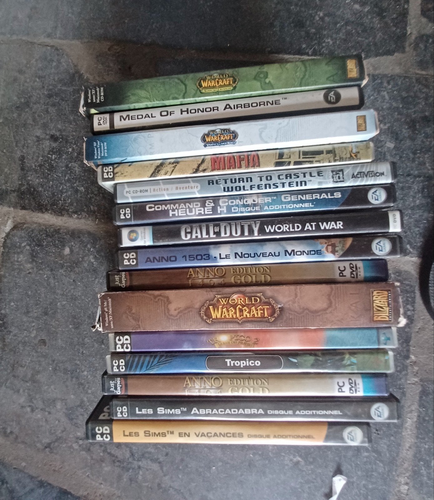 Jeux PC CD, Enlèvement