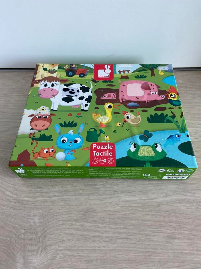 Janod Voelpuzzel - Boerderijdieren, Enlèvement, Comme neuf, 2 à 4 ans