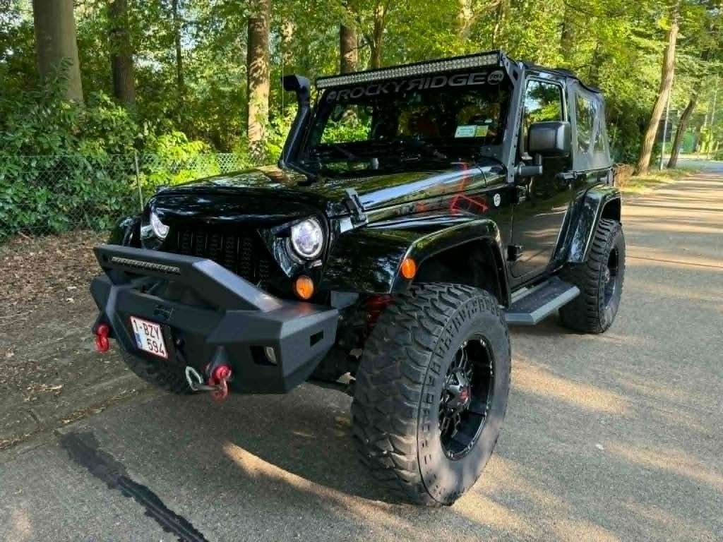 Jeep Wrangler Wrangler Cabriolet *** ROCKY RIDGE *** 3.6 V6, Auto's, Cabriolet, Zwart, Leder, Particulier