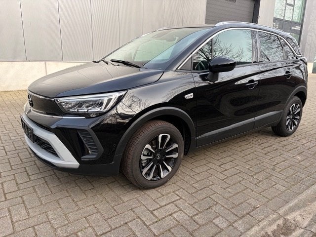 Opel Crossland bj 2024 demowagen. ongevalvrij. Panodak!, Voorwielaandrijving, Dealer onderhouden, Zwart, Leder