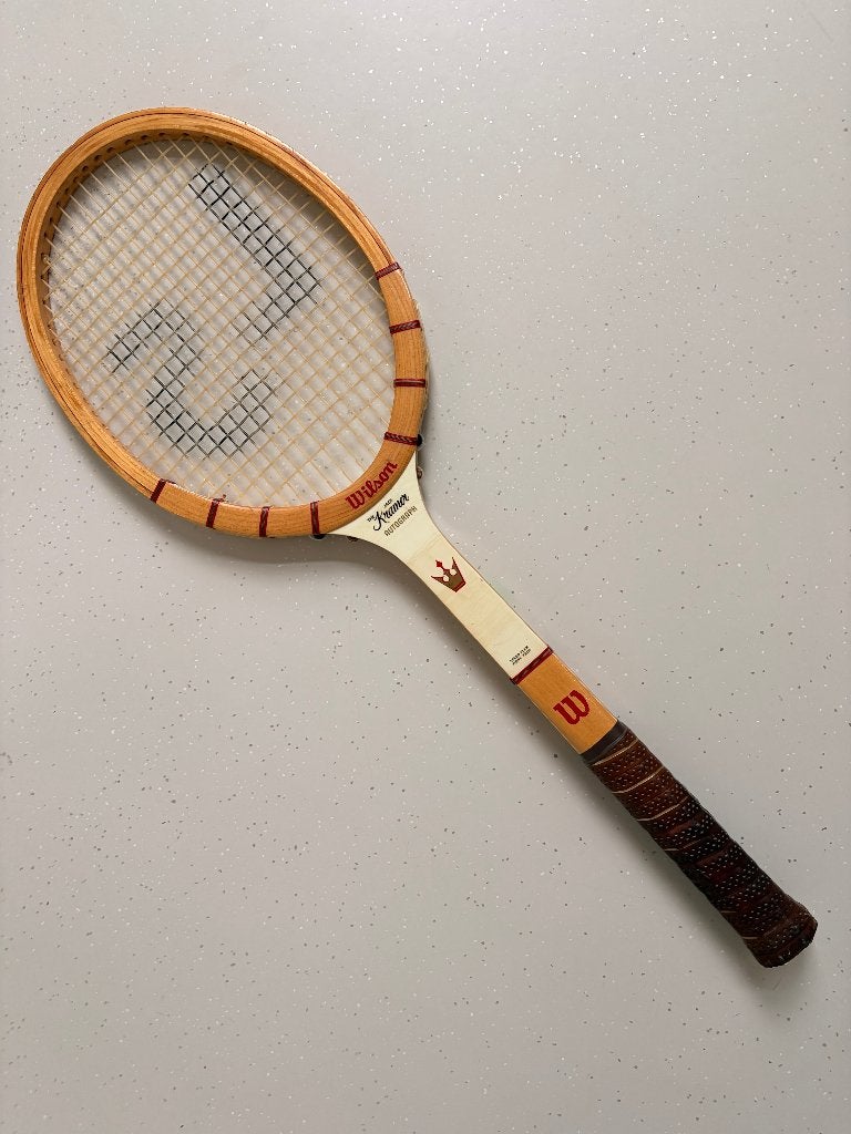 Zeldzame Vintage Wilson-Jack Kramer Autograph-Houten Racket, Sport en Fitness, Ophalen, L4, Zo goed als nieuw, Wilson