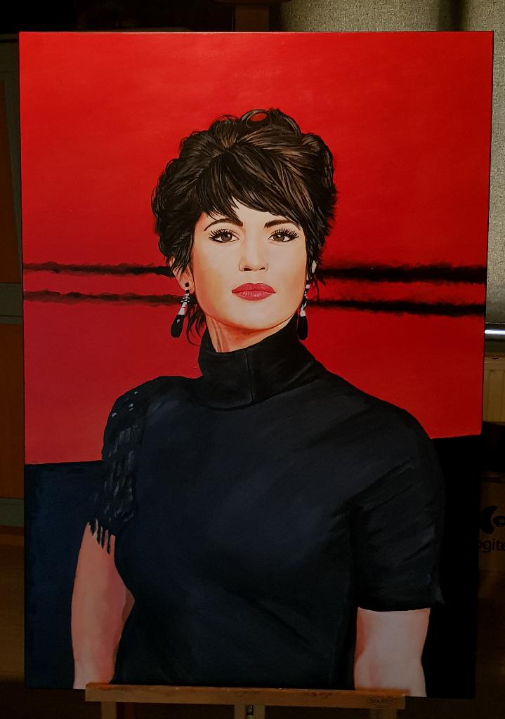 Gemma Arterton Peinture, Antiquités & Art, Art | Peinture | Classique, Enlèvement ou Envoi