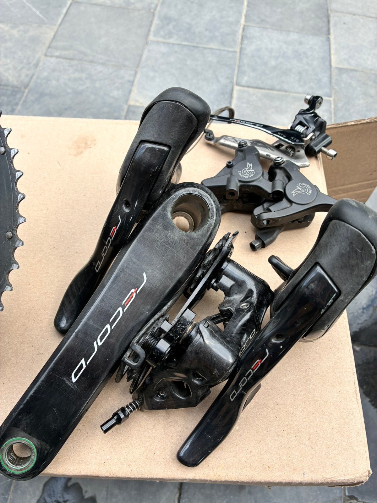 Campagnolo record 12-speed disc groepset, Fietsen en Brommers, Ophalen of Verzenden, Gebruikt, Racefiets