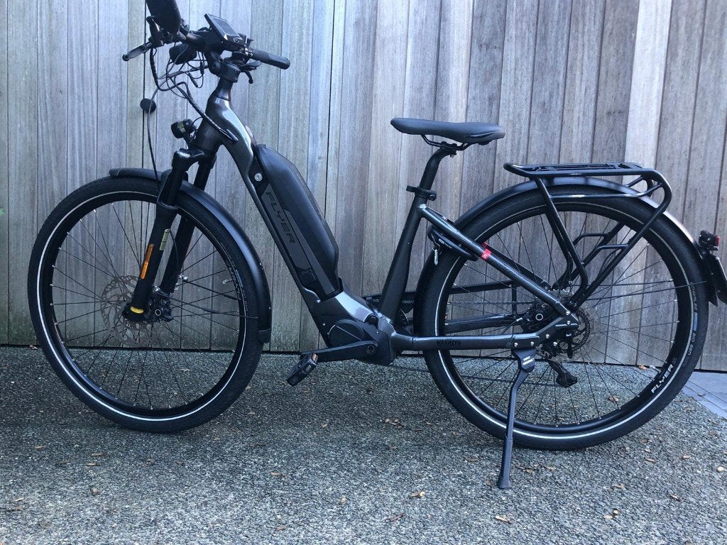 Elektrische fiets - Speed pedelec Flyer - perfecte staat, Zo goed als nieuw, Minder dan 47 cm, 50 km per accu of meer, Ophalen