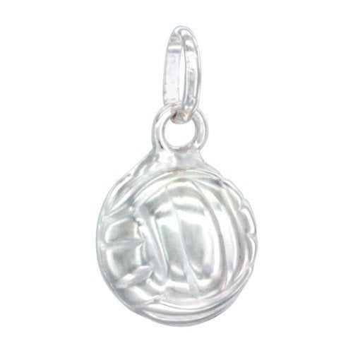 Zilveren hanger in de vorm v/e volleybal - OP=OP!, Ophalen of Verzenden, Nieuw, Zilver, Zilver