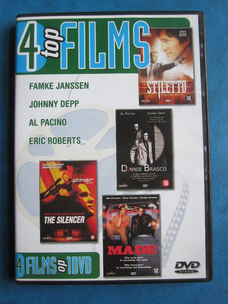 4 Top Films (4 films op 1 DVD), Engels, Vanaf 16 jaar, Nederlands, Actiethriller