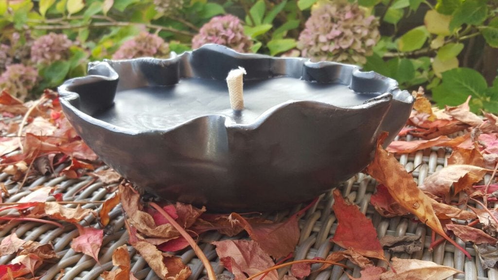 Outdoorkaars  schaal van keramiek, Jardin & Terrasse, Torches, Niet ingevuld, Niet ingevuld, Niet ingevuld