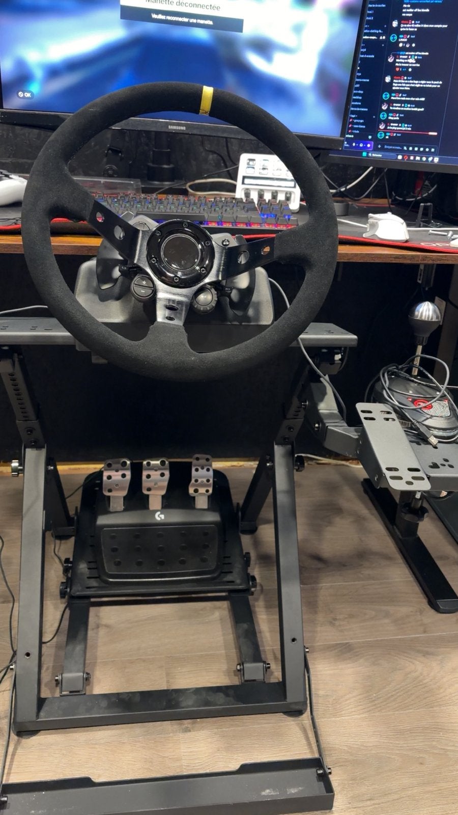 Volant ( custom ) et support et boite de vitesse, Consoles de jeu & Jeux vidéo, Enlèvement, Comme neuf