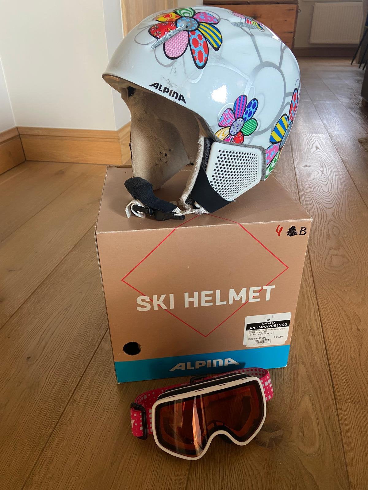 Skihelm kids, Ophalen