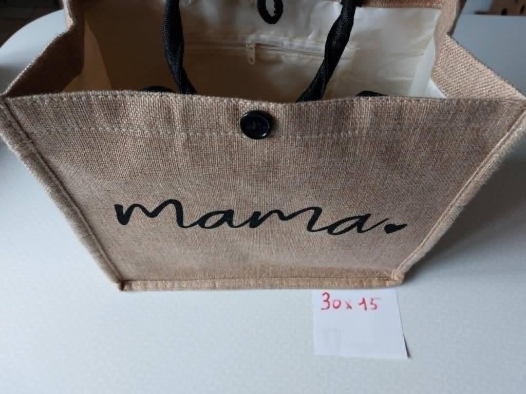 Jute boodschaptasje opschrift Mama Nieuw voor 2€, Ophalen, Nieuw