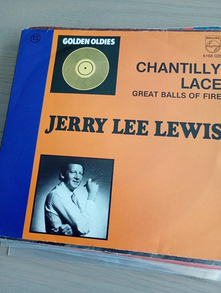 Jerry Lee Lewis - Chantilly lace / Great balls of fire, Gebruikt, 7 inch, Single, Ophalen of Verzenden