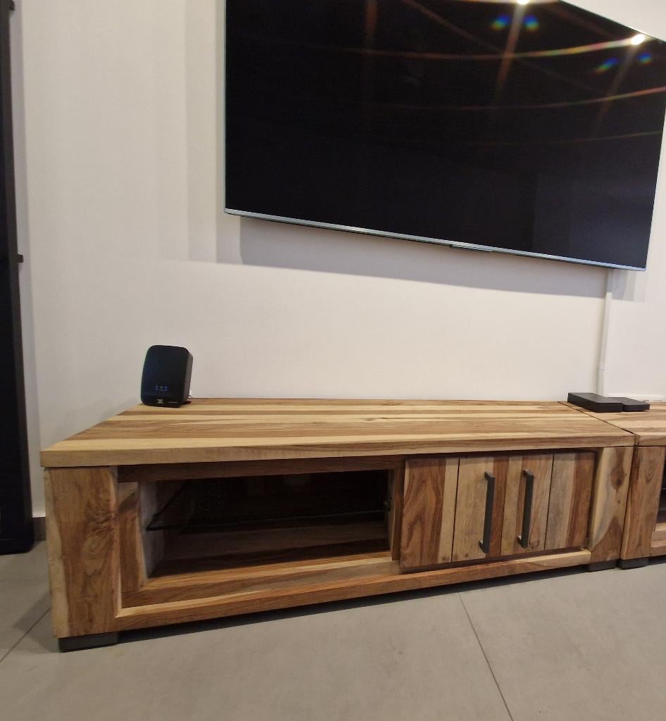 TV kast, Huis en Inrichting, Kasten |Televisiemeubels, Ophalen, Overige materialen, 100 tot 150 cm, Zo goed als nieuw
