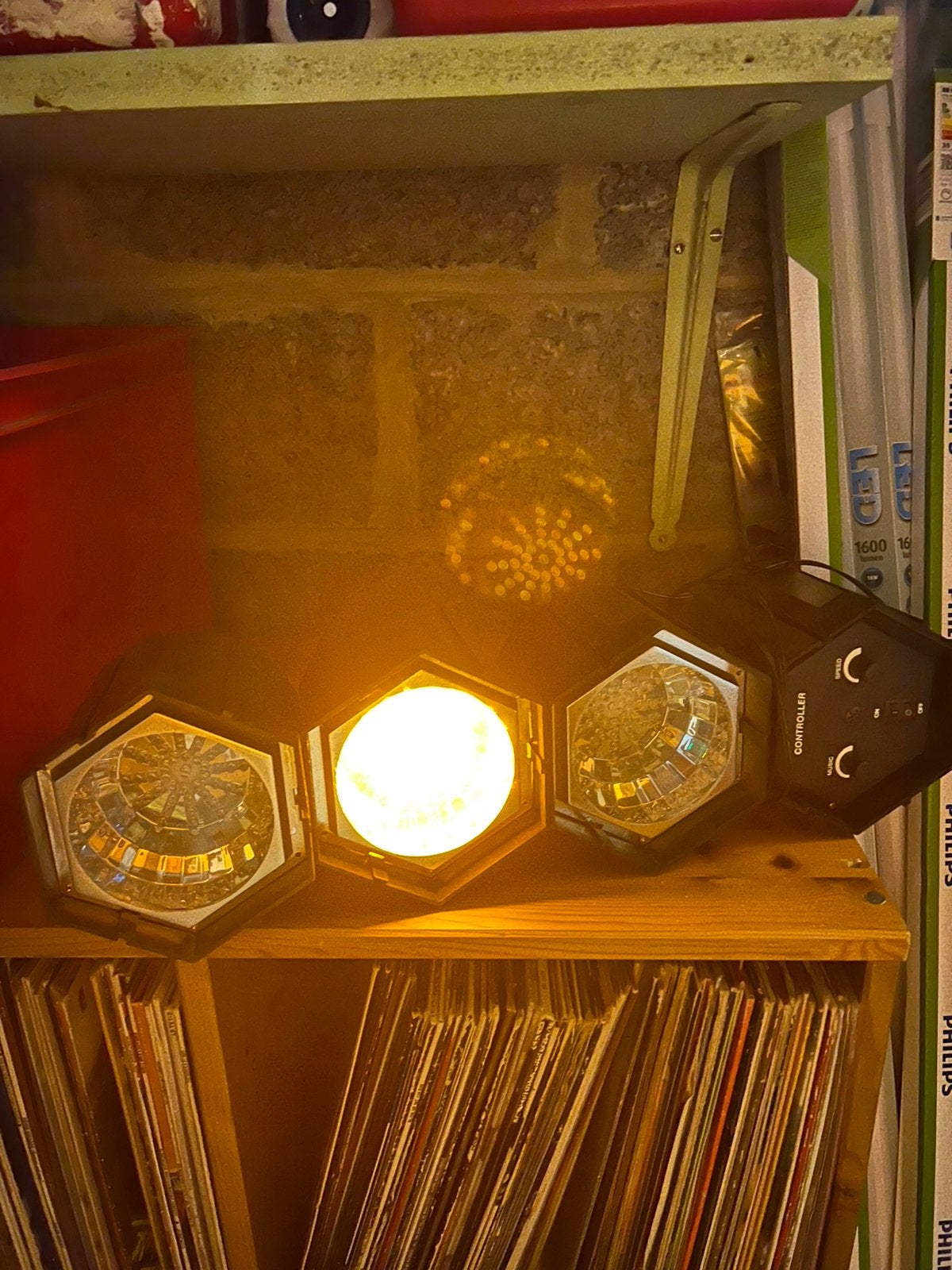 Disco verlichting, Muziek en Instrumenten, Ophalen, Zo goed als nieuw
