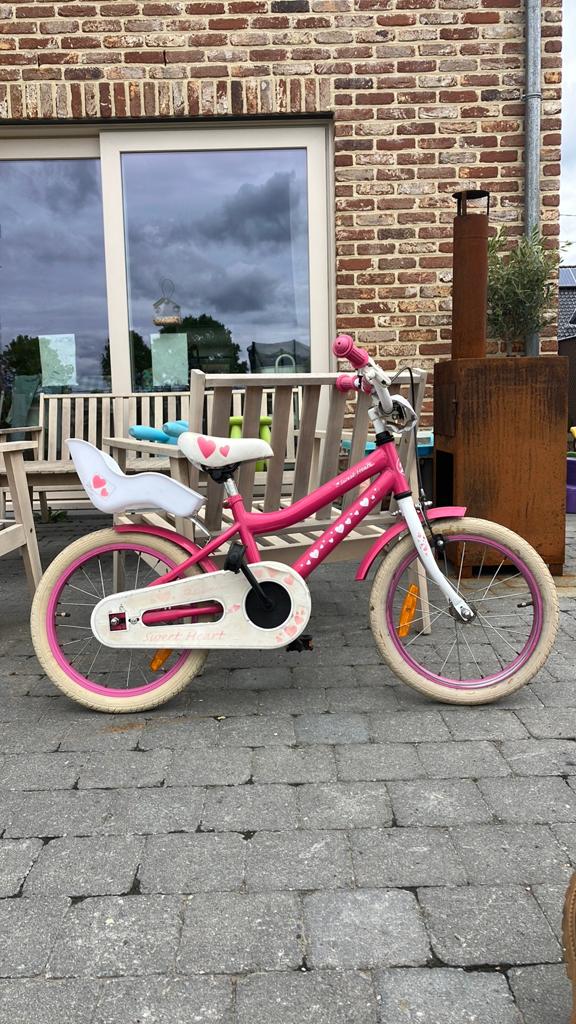 Kinderfiets 16 inch, Enlèvement, Utilisé, Frein à main, 16 pouces
