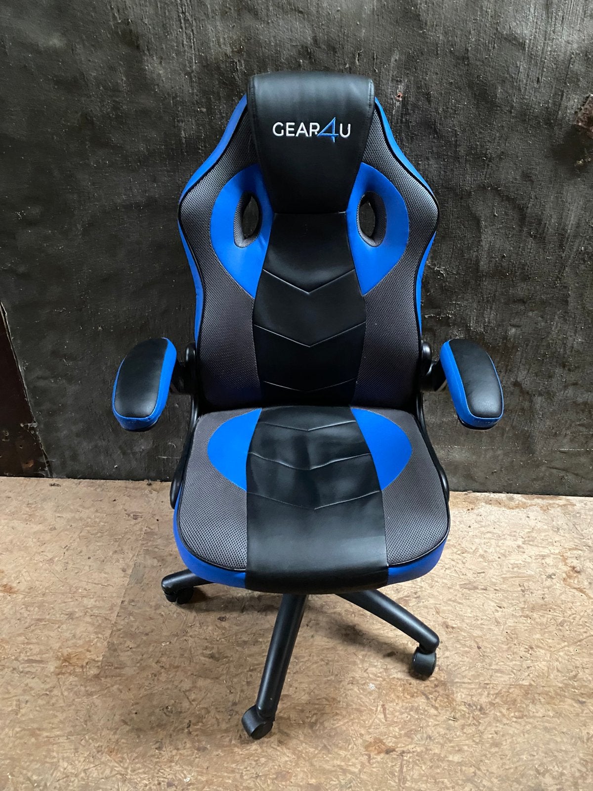 Bureaustoel / gamestoel  gear4u, Enlèvement, Comme neuf, Bleu, Chaise de bureau
