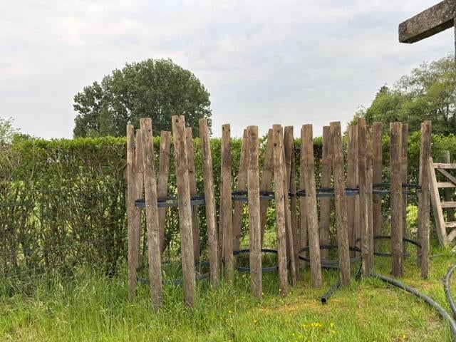 BOOMKORVEN, Tuin en Terras, Schuttingen, Gebruikt, Hout, 1 tot 2 meter, Minder dan 3 meter, Ophalen