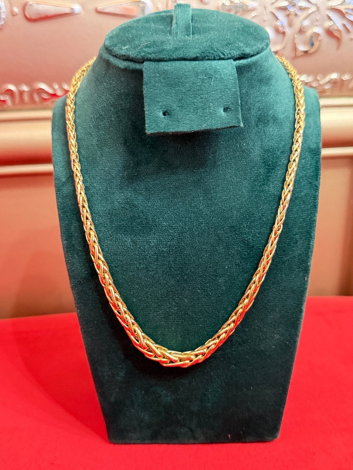 18k gouden halsketting, Handtassen en Accessoires, Kettingen, Ophalen, Zo goed als nieuw, Goud, Goud