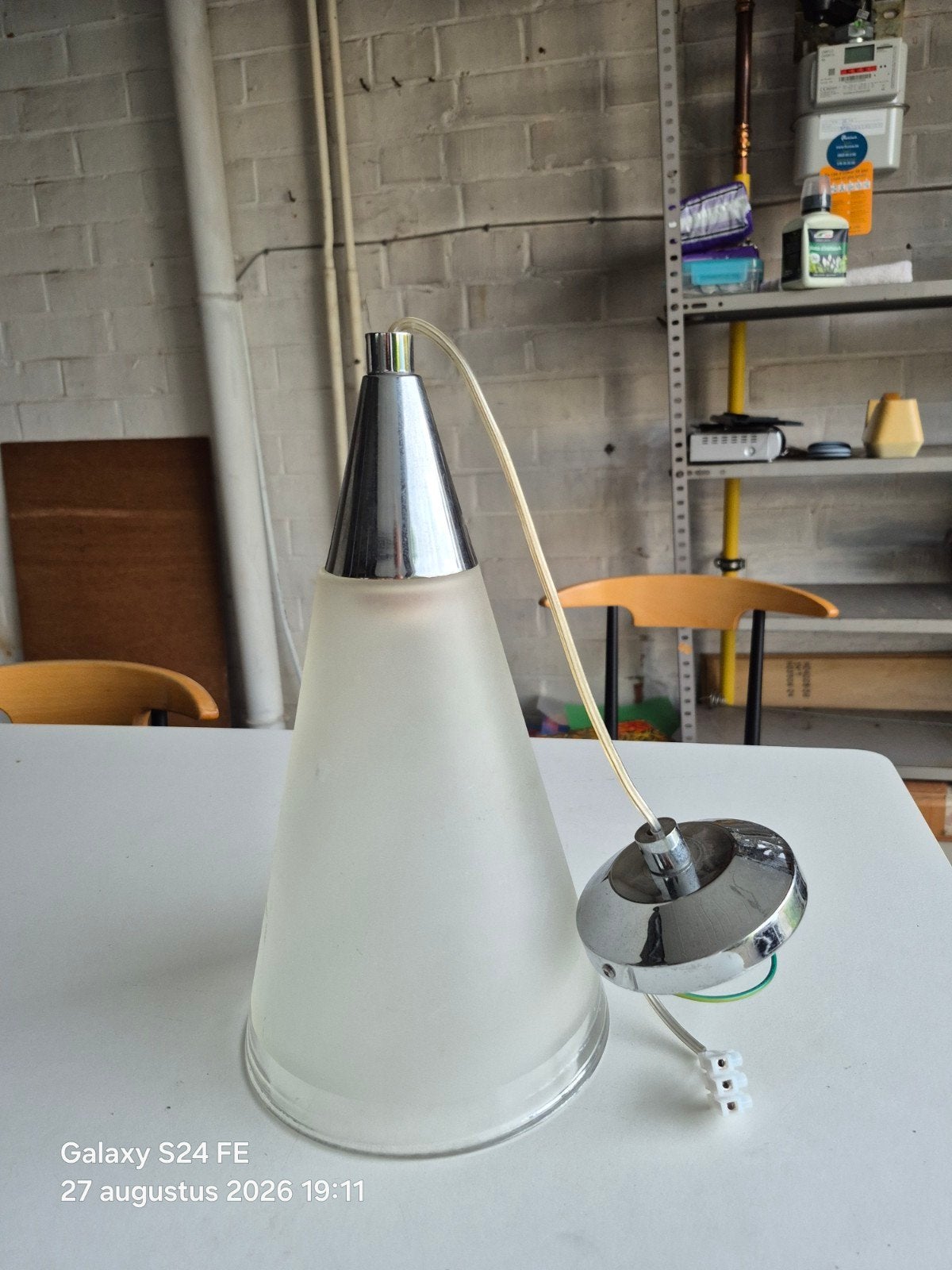lampe suspendue, Maison & Meubles, Lampes | Suspensions, Enlèvement ou Envoi, Verre
