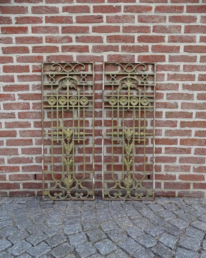 Gietijzeren ornamenten 2 stuks, Antiek en Kunst, Ophalen