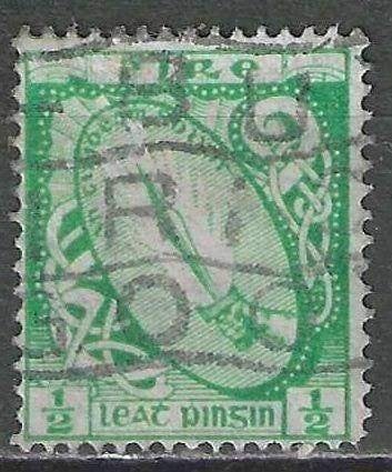 Ierland 1922/1924 - Yvert 40 - Lichtzwaard - 1/2 p. (ST), Verzenden, Gestempeld