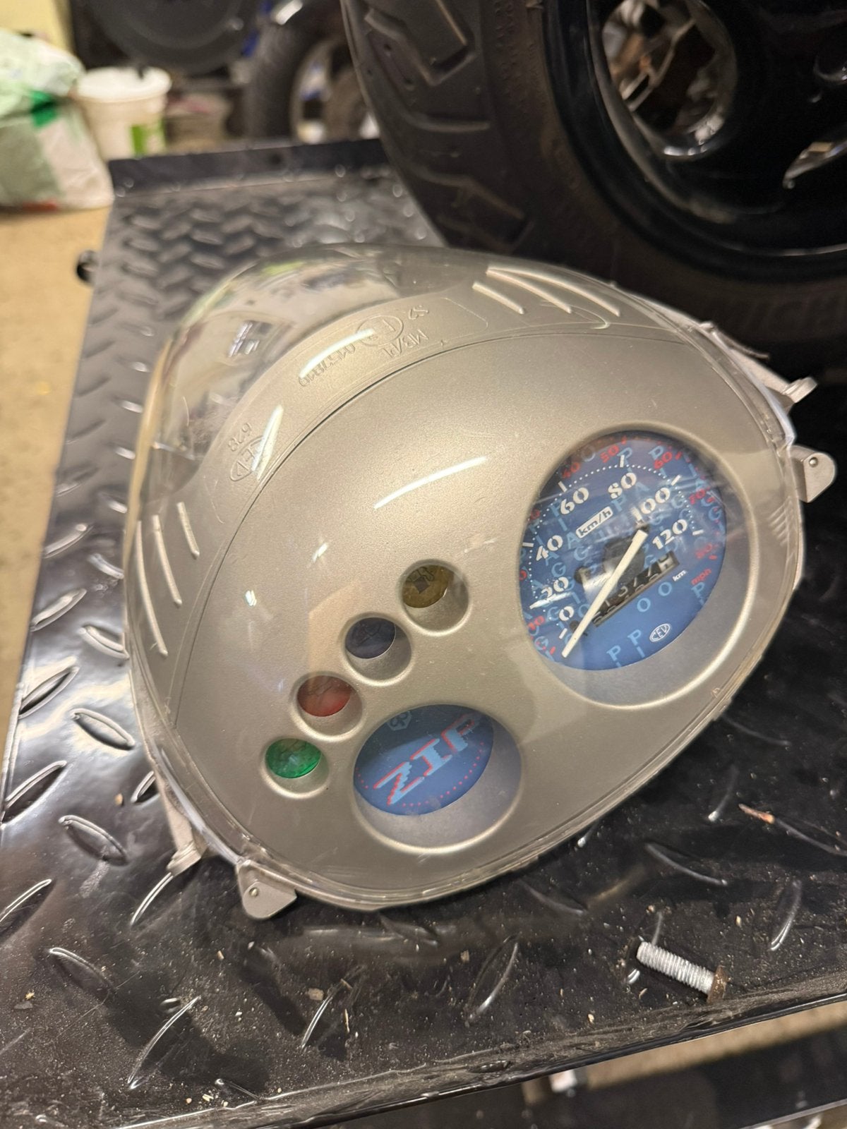 Piaggio Zip 120 km/h teller met koplamp, Fietsen en Brommers, Ophalen of Verzenden, Gebruikt, Koplamp, Piaggio