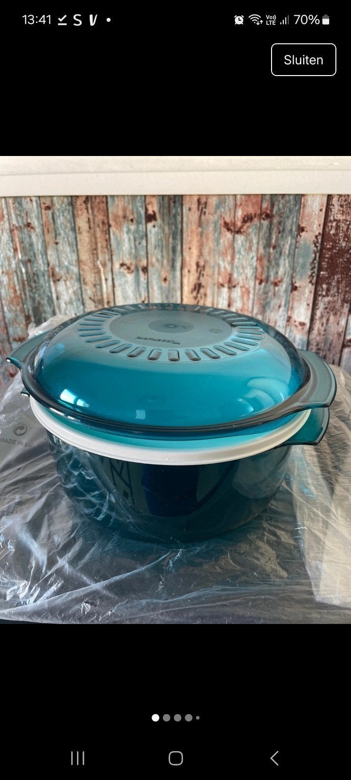 nieuwe microcook van 3 liter tupperware, Huis en Inrichting, Keuken | Tupperware, Ophalen of Verzenden