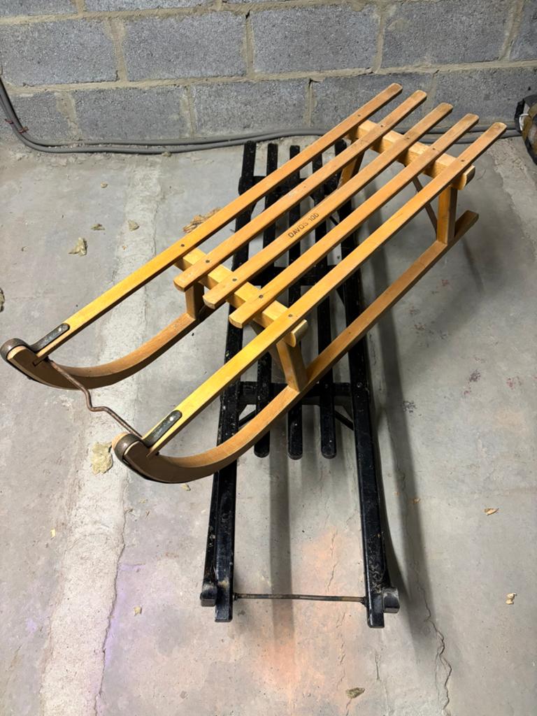 Vintage houten kinderslee (2 stuks), Enlèvement, Utilisé