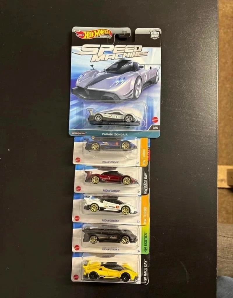 Hot wheels Pagani Zonda R lot x6, Envoi, Comme neuf, Voiture